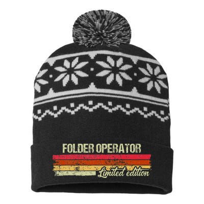 Vintage Folder Operator Limited Edition USA-Made Snowflake Beanie