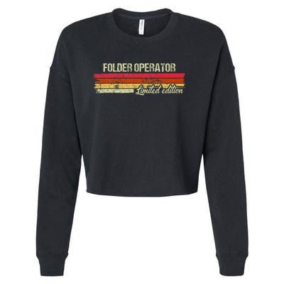 Vintage Folder Operator Limited Edition Cropped Pullover Crew