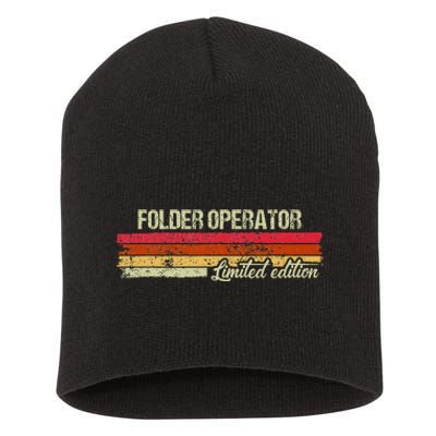 Vintage Folder Operator Limited Edition Short Acrylic Beanie