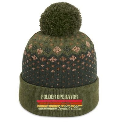 Vintage Folder Operator Limited Edition The Baniff Cuffed Pom Beanie