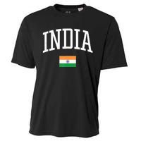 Vintage Flag Of India Love Your Country Cooling Performance Crew T-Shirt