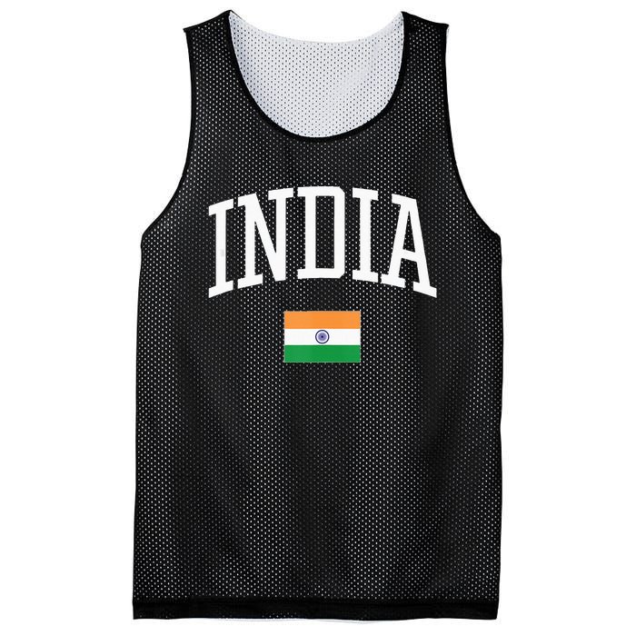 Vintage Flag Of India Love Your Country Mesh Reversible Basketball Jersey Tank