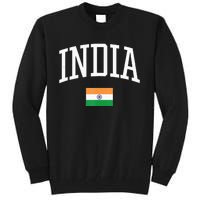 Vintage Flag Of India Love Your Country Tall Sweatshirt