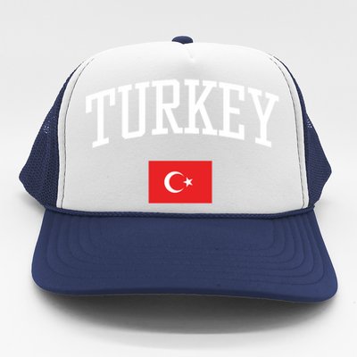 Vintage Flag Of Turkey Love Your Country Meaningful Gift Trucker Hat