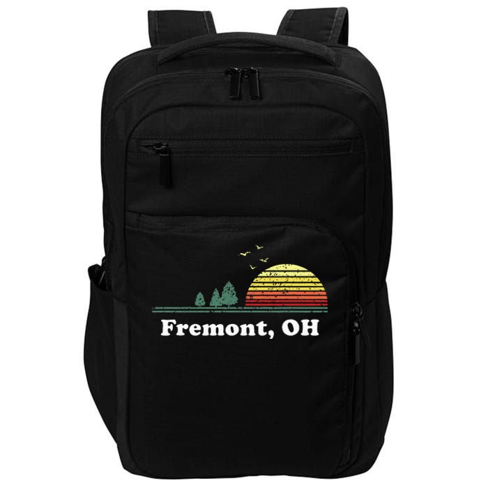 Vintage Fremont Ohio Home Souvenir Print Impact Tech Backpack