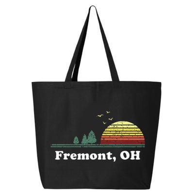 Vintage Fremont Ohio Home Souvenir Print 25L Jumbo Tote