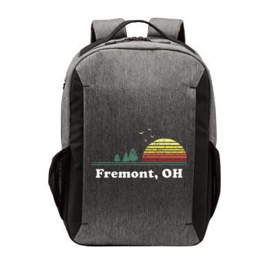 Vintage Fremont Ohio Home Souvenir Print Vector Backpack