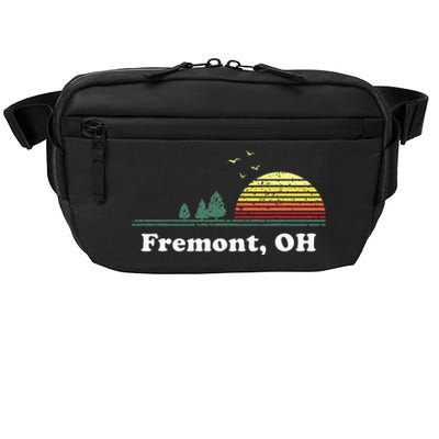 Vintage Fremont Ohio Home Souvenir Print Crossbody Pack