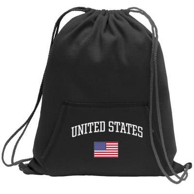 Vintage Flag Of United States Of America Love Your Country Sweatshirt Cinch Pack Bag