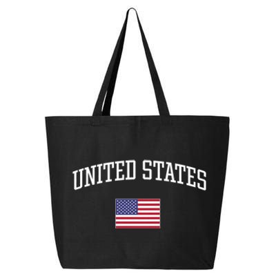 Vintage Flag Of United States Of America Love Your Country 25L Jumbo Tote