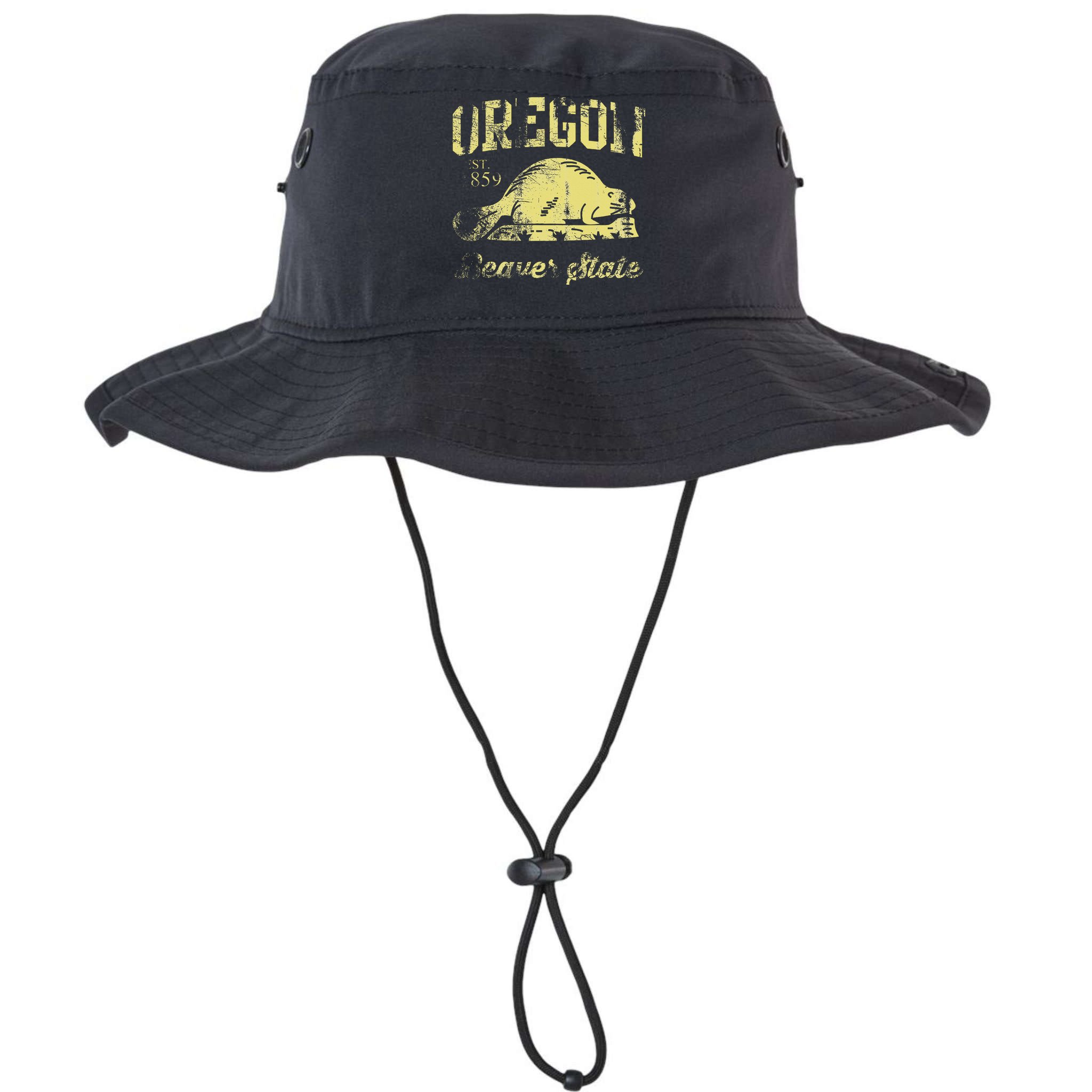Vintage Fade Oregon Flag Beaver State Travel Bucket Hat