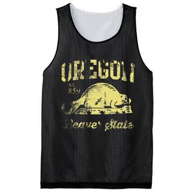 Vintage Fade Oregon Flag Beaver State Travel Mesh Reversible Basketball Jersey Tank