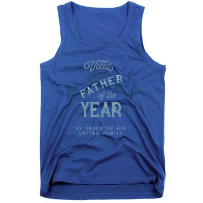 Voted Father Of The Year Dads Who Stepped Up Special Award Meaningful Gift Tank Top