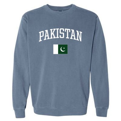 Vintage Flag Of Pakistan Love Your Country Gift Garment-Dyed Sweatshirt