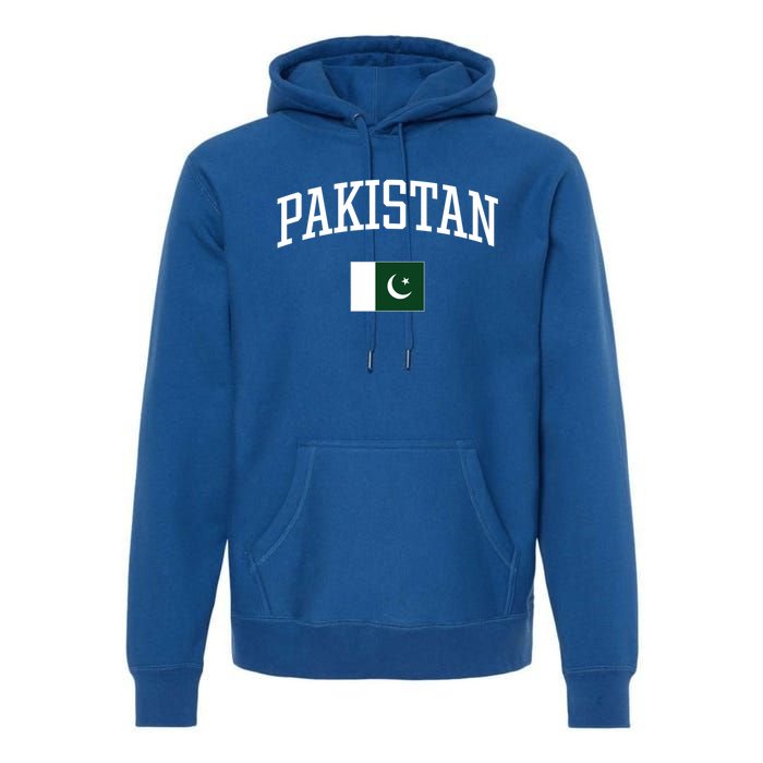 Vintage Flag Of Pakistan Love Your Country Gift Premium Hoodie