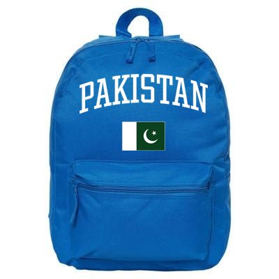 Vintage Flag Of Pakistan Love Your Country Gift 16 in Basic Backpack