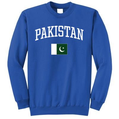 Vintage Flag Of Pakistan Love Your Country Gift Tall Sweatshirt