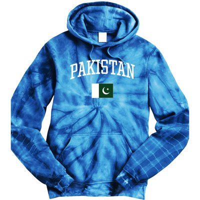 Vintage Flag Of Pakistan Love Your Country Gift Tie Dye Hoodie