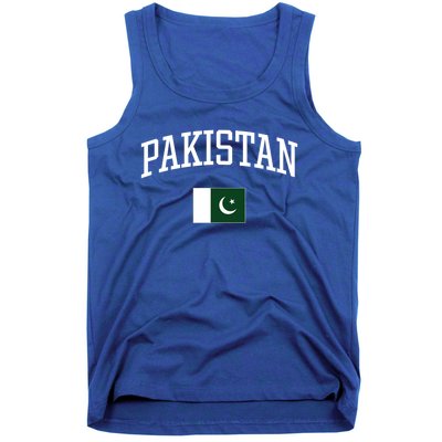 Vintage Flag Of Pakistan Love Your Country Gift Tank Top