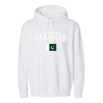 Vintage Flag Of Pakistan Love Your Country Gift Garment-Dyed Fleece Hoodie