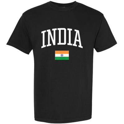 Vintage Flag Of India Love Your Country Garment-Dyed Heavyweight T-Shirt