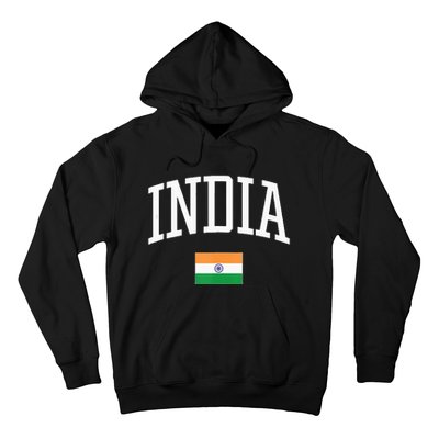 Vintage Flag Of India Love Your Country Hoodie