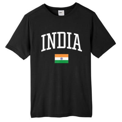 Vintage Flag Of India Love Your Country Tall Fusion ChromaSoft Performance T-Shirt