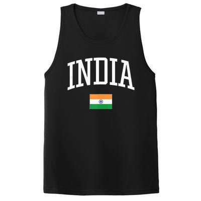 Vintage Flag Of India Love Your Country PosiCharge Competitor Tank