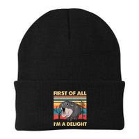 Vintage First Of All IM A Delight Moo Deng Baby Pygmy Hippo Beanie