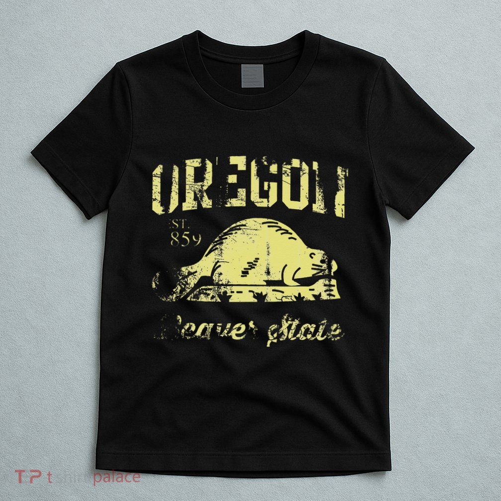 Vintage Fade Oregon Flag Beaver State Travel Men Women T-Shirt
