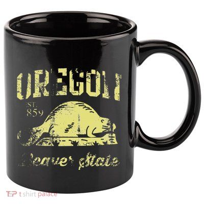 Vintage Fade Oregon Flag Beaver State Travel Men Women 11oz C Handle Ceramic Mug