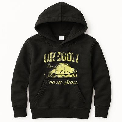 Vintage Fade Oregon Flag Beaver State Travel Men Women Kids Hoodie