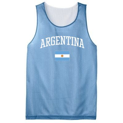 Vintage Flag Of Argentina Love Your Country Gift Mesh Reversible Basketball Jersey Tank