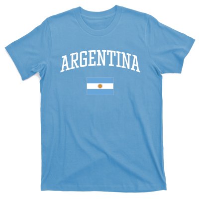 Vintage Flag Of Argentina Love Your Country Gift T-Shirt