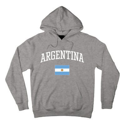 Vintage Flag Of Argentina Love Your Country Gift Tall Hoodie