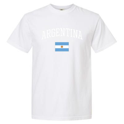 Vintage Flag Of Argentina Love Your Country Gift Garment-Dyed Heavyweight T-Shirt