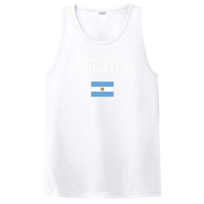 Vintage Flag Of Argentina Love Your Country Gift PosiCharge Competitor Tank