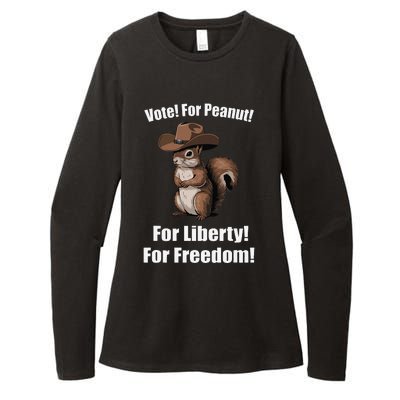 Vote For Peanut For Liberty For Freedom Womens CVC Long Sleeve Shirt