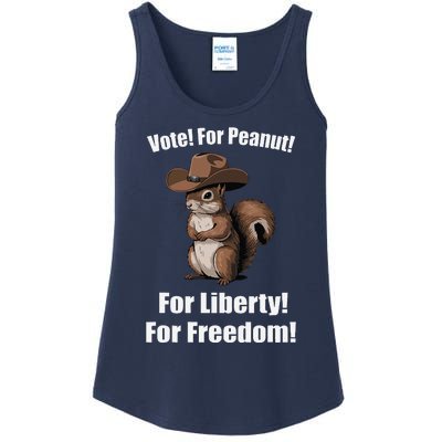 Vote For Peanut For Liberty For Freedom Ladies Essential Tank