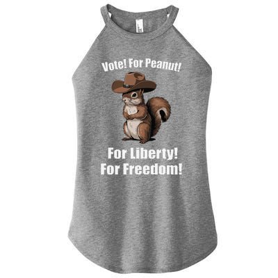 Vote For Peanut For Liberty For Freedom Women's Perfect Tri Rocker Tank