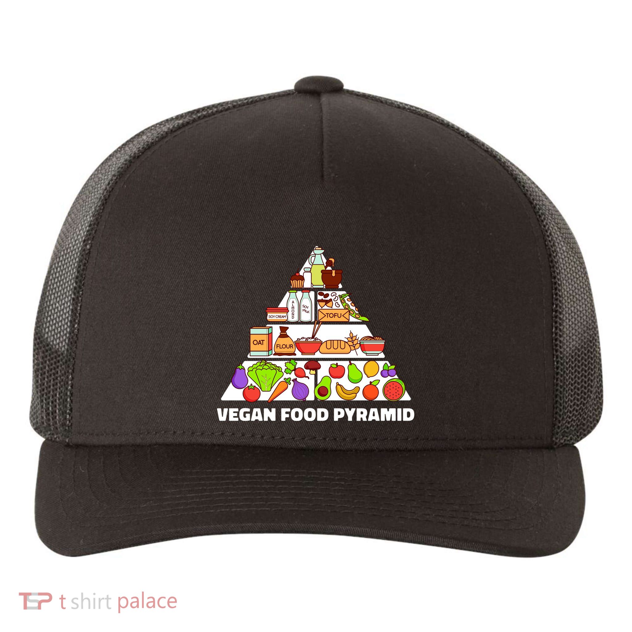 Vegan Food Pyramid Yupoong Adult 5-Panel Trucker Hat