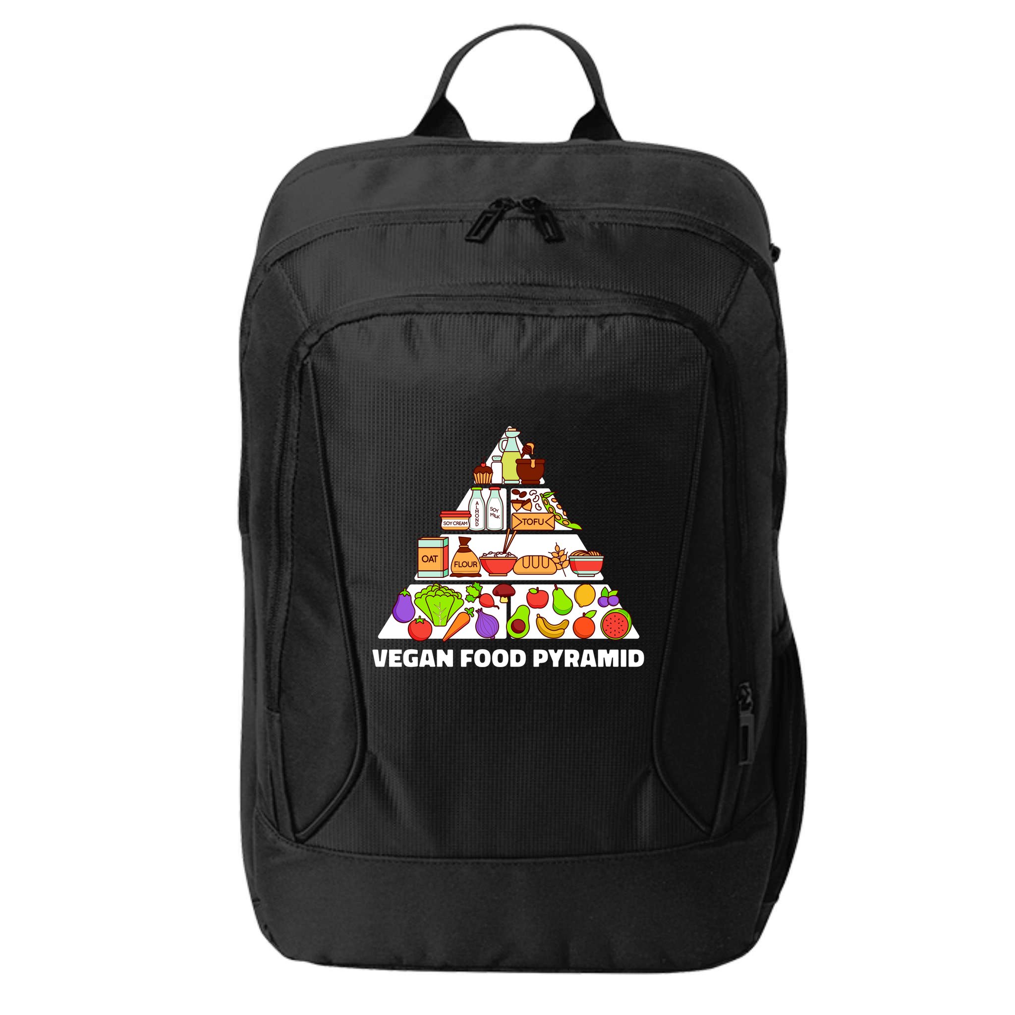 Vegan Food Pyramid City Backpack