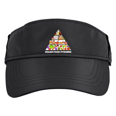 Vegan Food Pyramid Adult Drive Performance Visor
