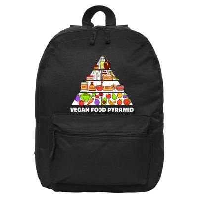 Vegan Food Pyramid 16 in Basic Backpack