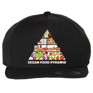 Vegan Food Pyramid Wool Snapback Cap