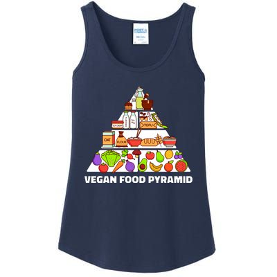 Vegan Food Pyramid Ladies Essential Tank