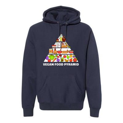 Vegan Food Pyramid Premium Hoodie