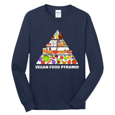 Vegan Food Pyramid Tall Long Sleeve T-Shirt