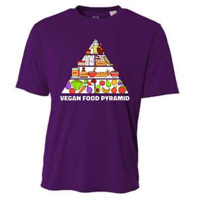 Vegan Food Pyramid Cooling Performance Crew T-Shirt