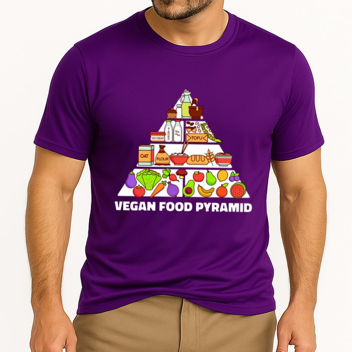 Vegan Food Pyramid Cooling Performance Crew T-Shirt